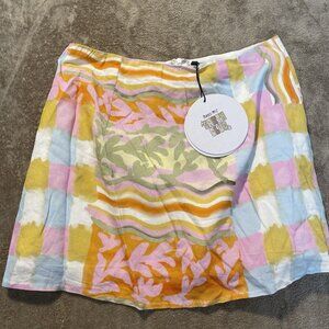 Princess Polly Skirt Womens Sz 4 Catalina Mini  Yellow Floral Cottage Multi NEW